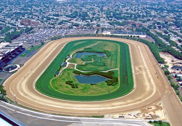 Looking north at Aqueduct Racetrack
